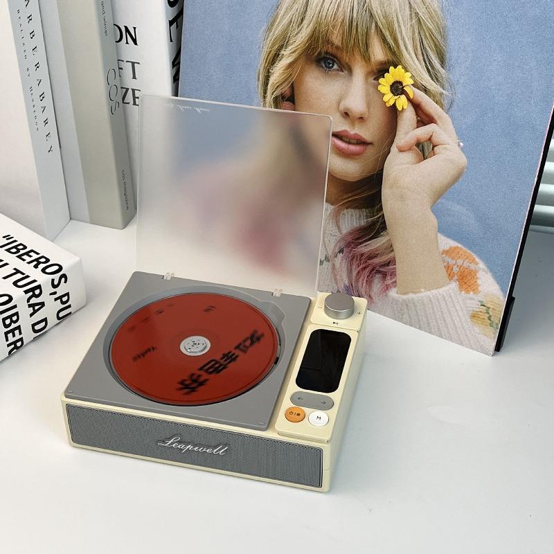 Бытовой Bluetooth-приемник CD-динамик Плеер Ретро Граммофон Встроенный Литиевый Аккумулятор 4000 мАч Плеер