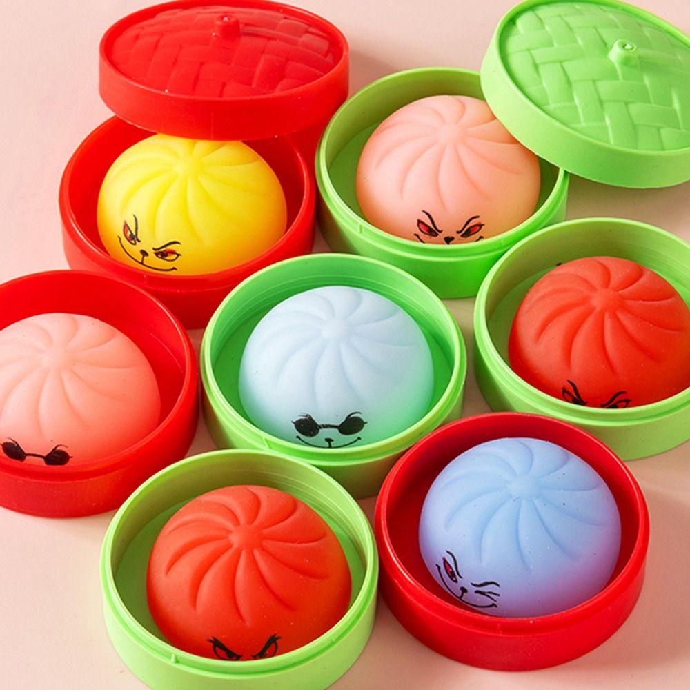 24pcs/set Soft Cute Mini Dumplings Squishy Christmas Fidget Sensory Toy Party Favors