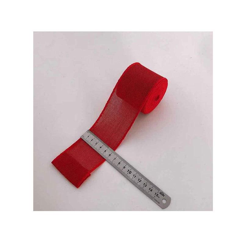 Имитация льна, Рождественское украшение Имитация льняного рулона Сделай сам 6 см шириной Цветной рулон имитации льна 5 м Рождественская декоративная лента