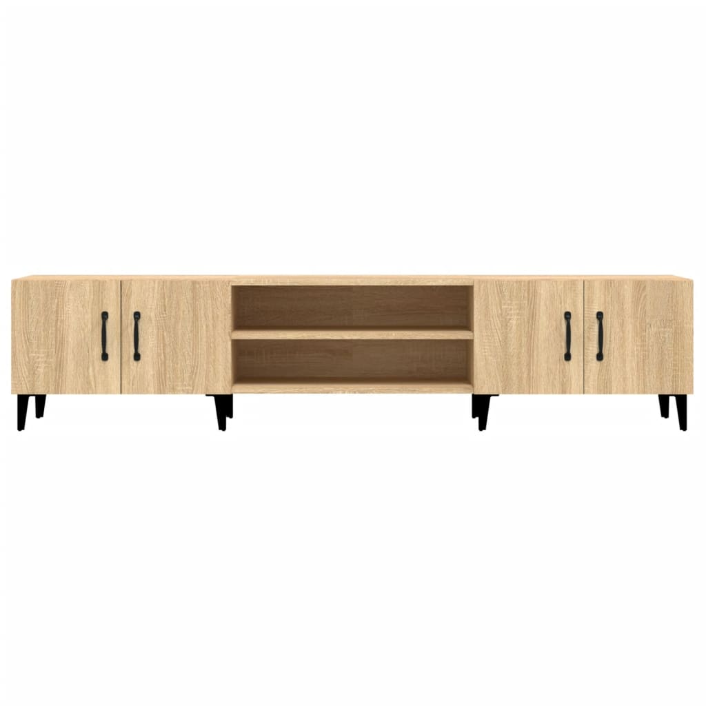 TV Cabinet in Sonoma Oak 180 x 31.5 x 40 cm Particleboard