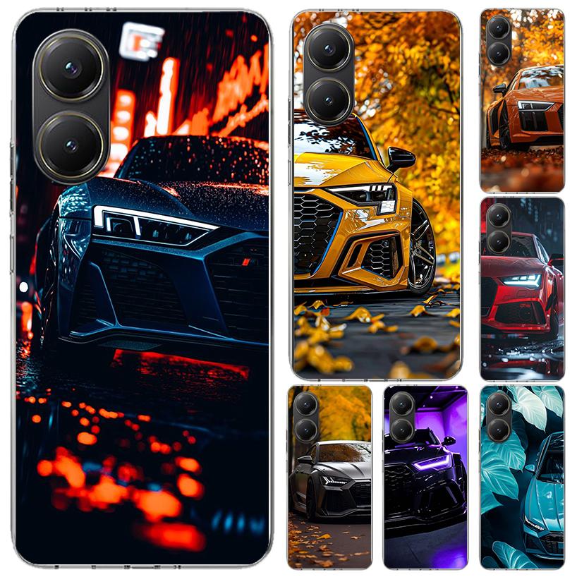 R-S 6 7 8 Спортивный чехол для телефона автомобиля для Xiaomi Poco X5 X6 X7 Pro F7 Ultra M7 Redmi 15 15C 13 13C 12 12C 10 10A 10C 9 9A 9C 9T Корпус P