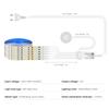 Double Layer FPCB LED Strip Lights 12V Penetrable Wood Touch Sensor Switch DIY Dimmable Shelves Liquor Cabinet Backlight Lamp