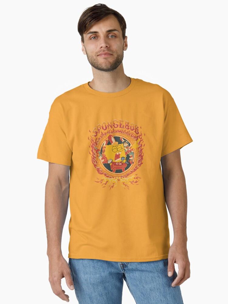 SpongeBob SquarePants SpongeBob SquarePants Fiery Band Poster Classic T-Shirt