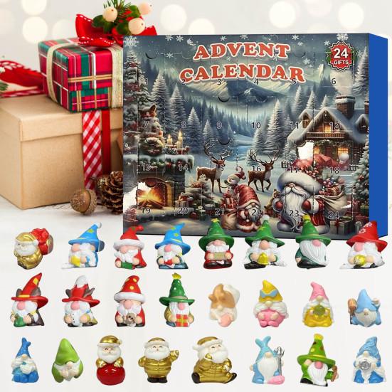 Рождественский адвент-календарь Yousheng Gnome 2024, 24 гнома, украшения, праздничный отсчет, декор, волшебные гномы, коллекционные игрушечные фигурки, украшение для детей