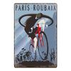 Vintage Bicycle Race Posters Decor Metal Tin Signs Plaque Retro Metal Poster Wall Decorative for Garage Man Cave