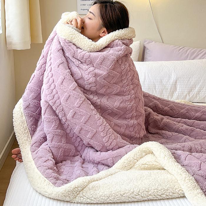 Новое зимнее одеяло, домашнее теплое мягкое покрывало из шерпа, накидка для новорожденных, детское покрывало, дорожное текстильное флисовое толстое теплое одеяло