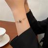 Легкие роскошные браслеты из нержавеющей стали с кристаллами счастливого циркона для женщин, корейские модные милые сексуальные женские ручные ювелирные изделия на цепочке