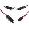 10 Pair Servo Plug Female/Male Extension Connector Receiver Plug Signal Transmission Lock and Pin Set For Futaba JR