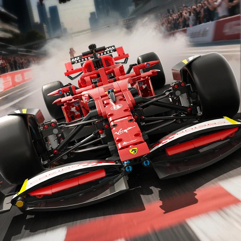 1650 деталей MOC Креативный Технический Гоночный Автомобиль Строительные Блоки Модель Скоростной Спортивный Транспорт Сборка Кирпичики Игрушки Подарки для Детей