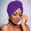 Elastic Twist Knot Turban Hat Wrap Style Cancer Chemo Hat Fashion Hijab Caps  Women Headwear