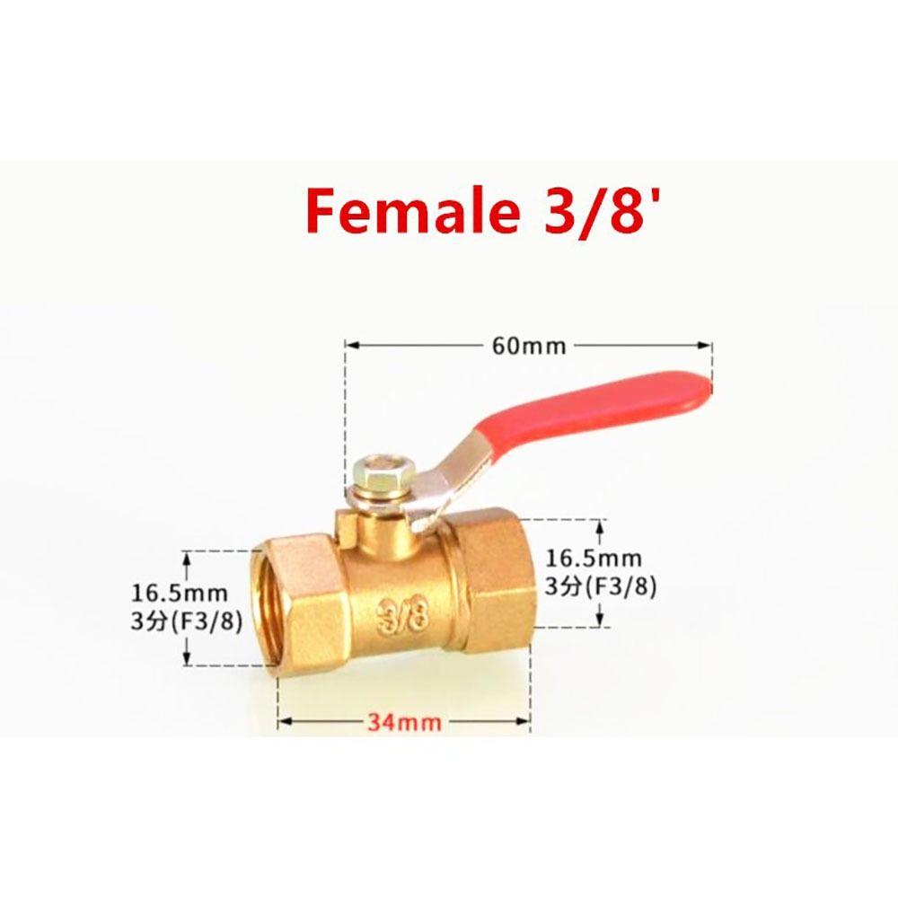 Фитинги для труб Пневматический соединитель Красная ручка Шланг Колючая муфта Шаровой клапан Вода Масло Воздух Газ Топливо