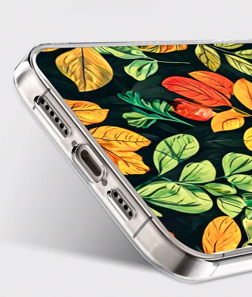 Etui Do Oppo A5 Pro Obudowa Foto Case Plecki Grafika Liscie + Szkło 9H