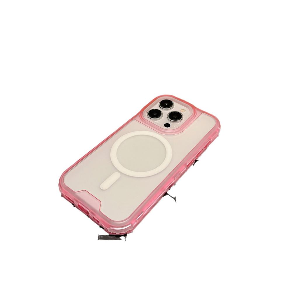 Three-in-one Magnetic Phone Case for IP16 Pro Max Second Generation Colorful for IP16pro Transparent TPU