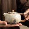 Ru Kiln Ceramic Teapot Household High-grade Xishi Single Pot Tea Brewer Kung Fu Tea Set Tea Ceremony Tea Filter Male Cup Teacup