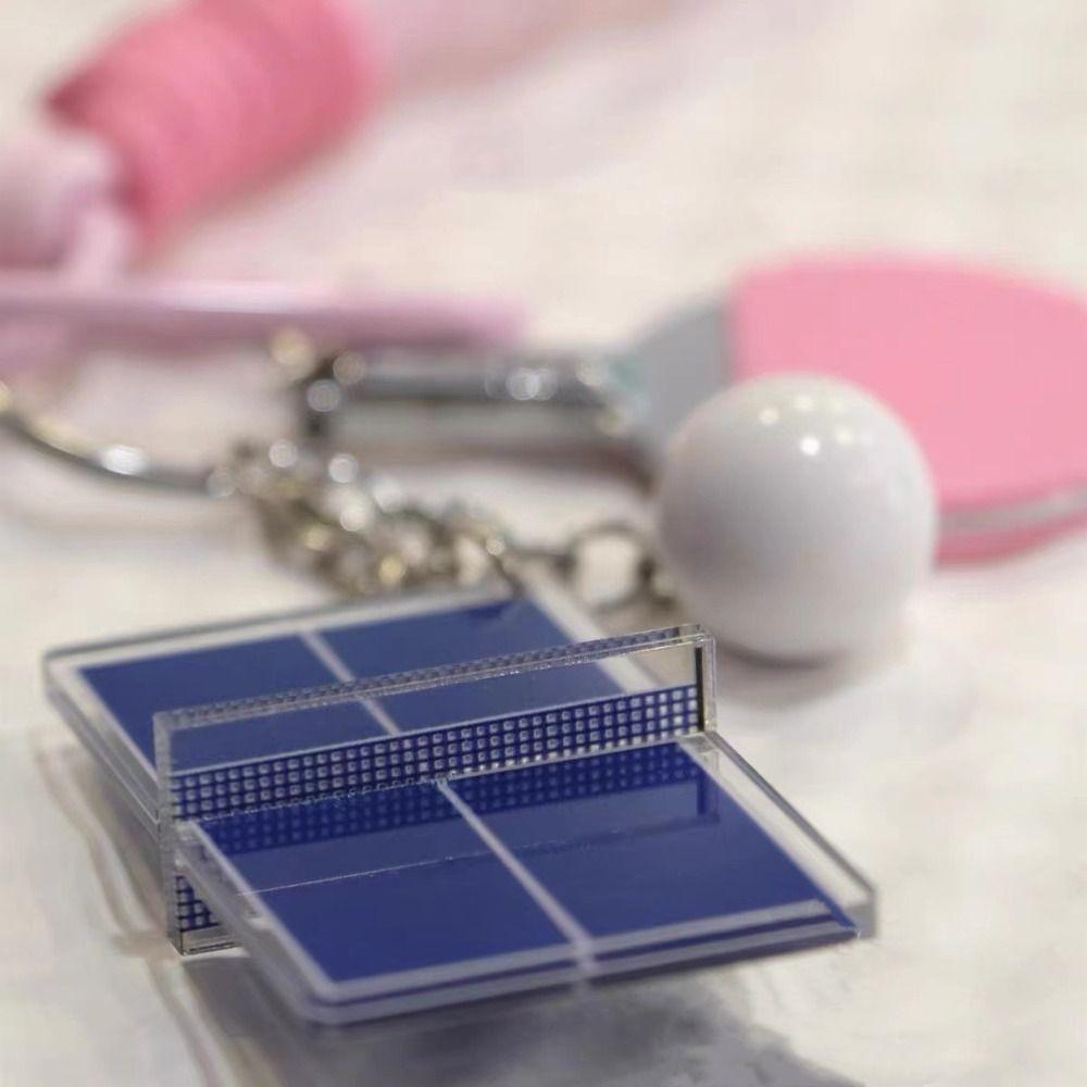 3D Badminton Badminton Pendant Bag Hanging Table Tennis Keyring  Sport Fans