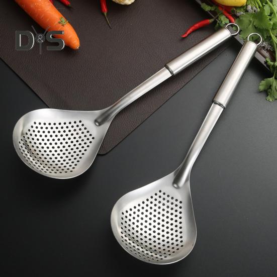 Widely Used Spoon Skimmer Rustproof Durable Kitchen Spoon Skimmer Strainer Ladle Cooking Tool