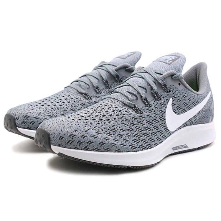 Nike Pegasus 35 Сетчатая амортизация Нескользящая амортизация Нескользящие Низкие Повседневная Обувь для бега Мужская Серая 942851-005
