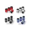 (hexagon Black) 4Pcs Valve Caps for Jaguar XF XJ XFR XKR S-Type F-Type X-Type F-Pace I-Pace E-Pace XJR XE