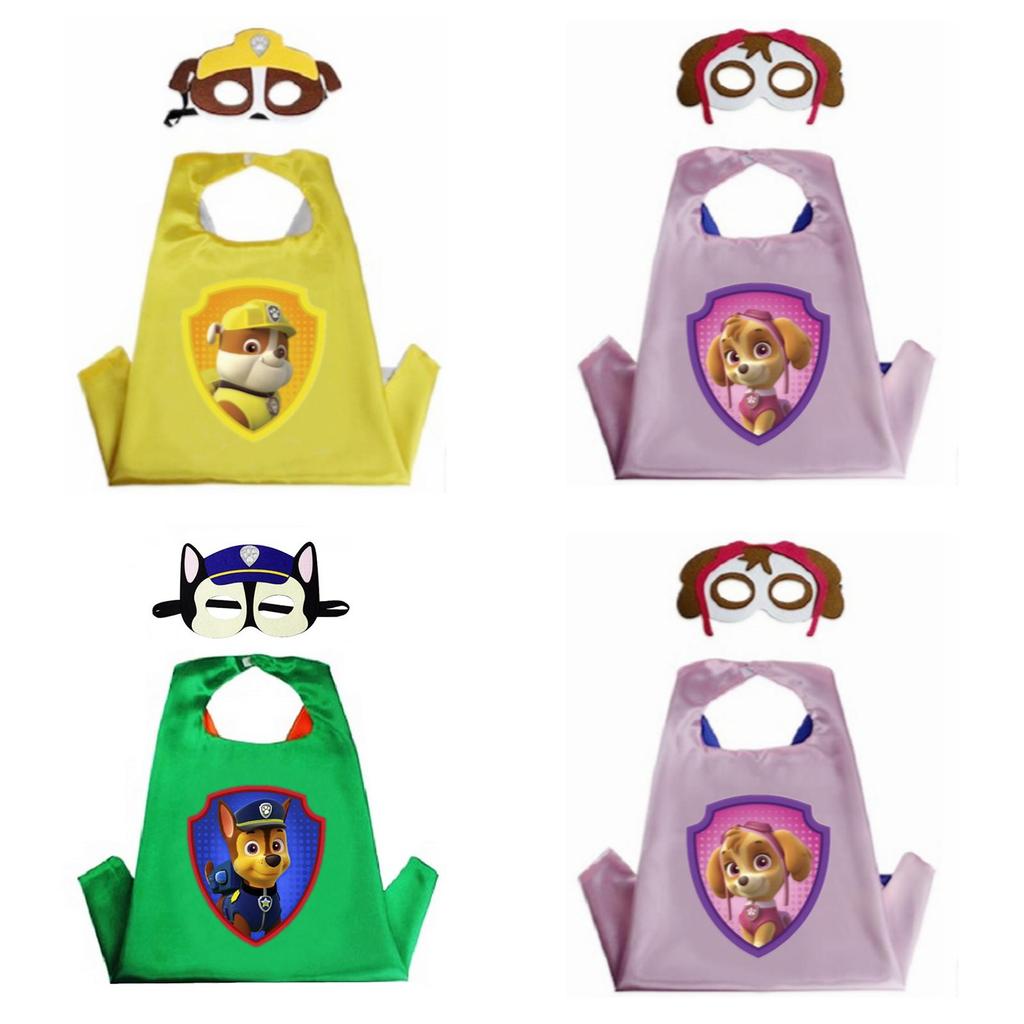 Привлекательный плащ и маска Щенячий патруль, костюм для косплея для детских маскарадных вечеринок