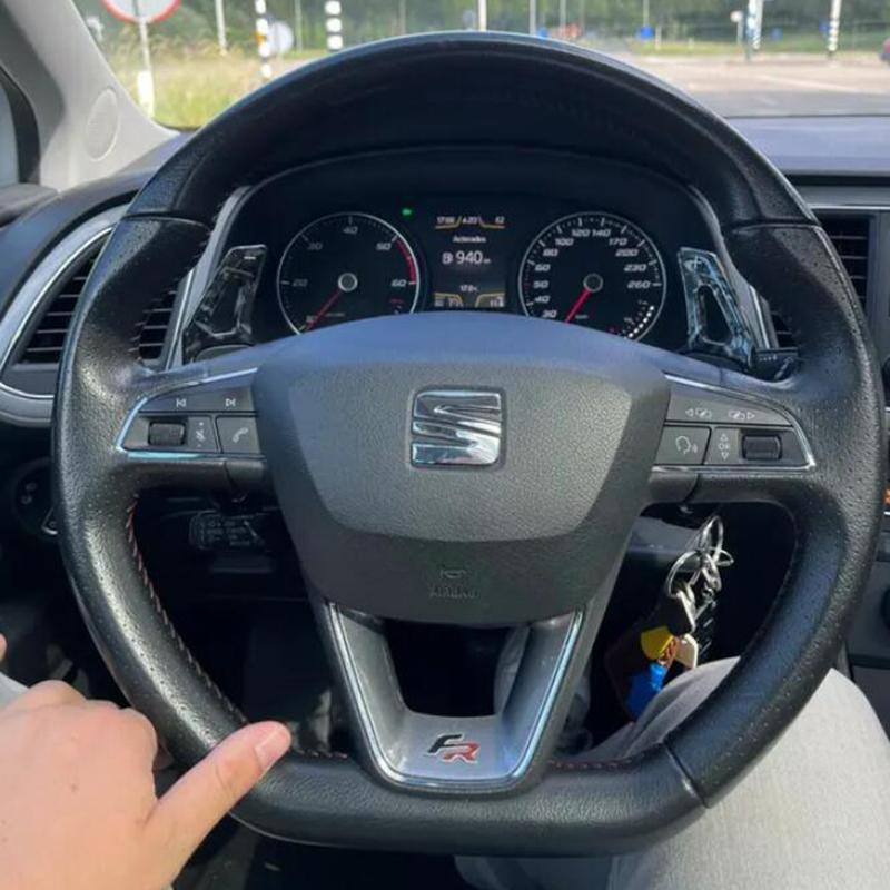 Рулевое колесо с принтом под карбон, подрулевые переключатели ABS для Seat Leon Cupra 4F 5F Mk3 Mk4 Ibiza 6F Arona Ateca Leon St Alhambra