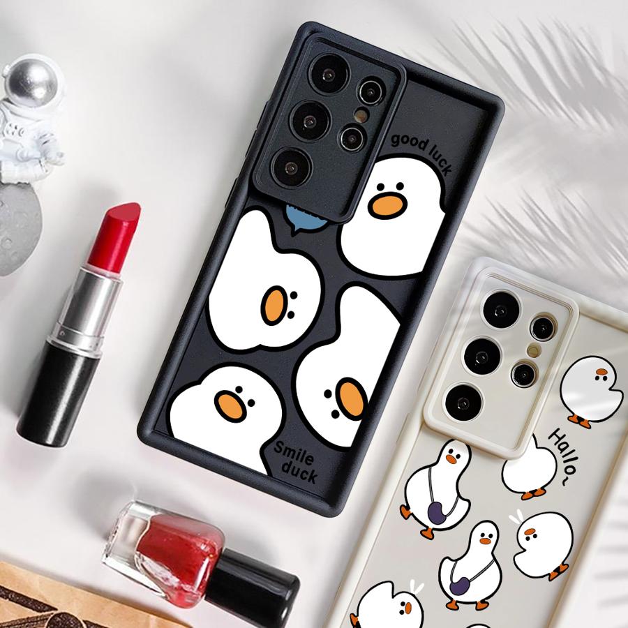 Чехол для Samsung Galaxy S26 Ultra S25 S25 Edge S24 Plus S20FE S23 FE S22 S24Ultra S21 Чехол для телефона Стильная мультяшная утка