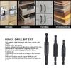 3 PCS Clic-Change Self Centering Drill Bit Set  Cabinet and Door Hinge Installation