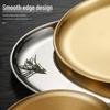 Korean 304 Stainless Steel Round BBQ Grill Pan - 30cm (10-Pack)