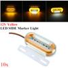 10x 24V 12 LED Car Truck Side Marker Lights Camper External Light Signal Indicator Lamp Warning Tail Light 3 Modes Trailer Lorry
