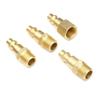 5pcs/set Air Fittings Air Coupler and Plug Kit Solid Brass Quick Connector Set Industrial 1/4" NPT Air Tool Fittings Set