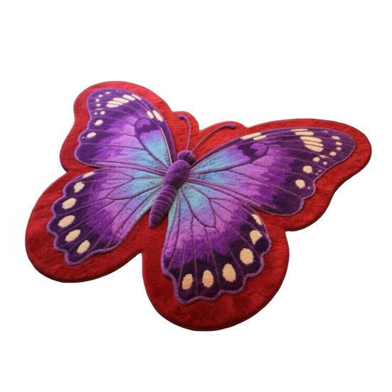 Коврик для пола Бабочка Впитывающий Коврик для ванной Нескользящий Декоративный Коврик Бабочка для Душа Спальни Гостиной Балкона Прихожей