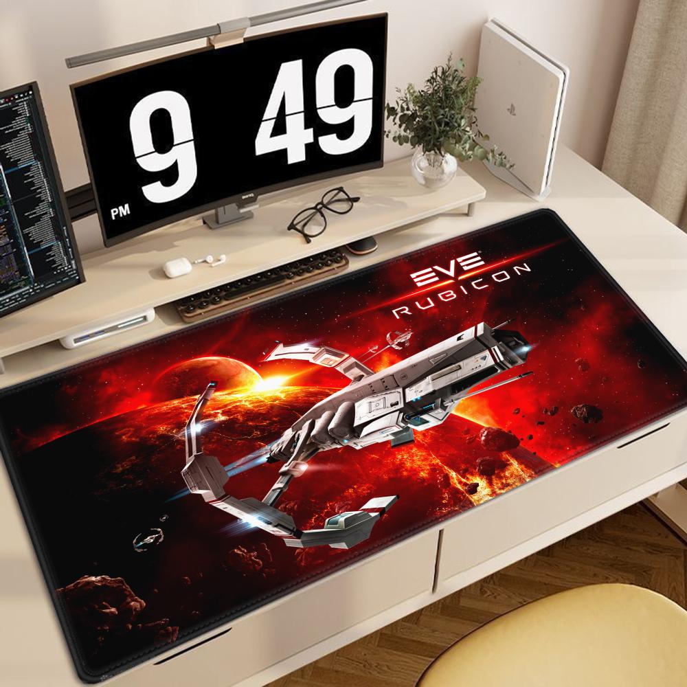 Eve Online Аниме Большой Коврик для Мыши XXL Игровые Аксессуары Клавиатура Настольный Коврик Ноутбук Офисные Ковры Резиновая Обшивка Коврик для Мыши для CS