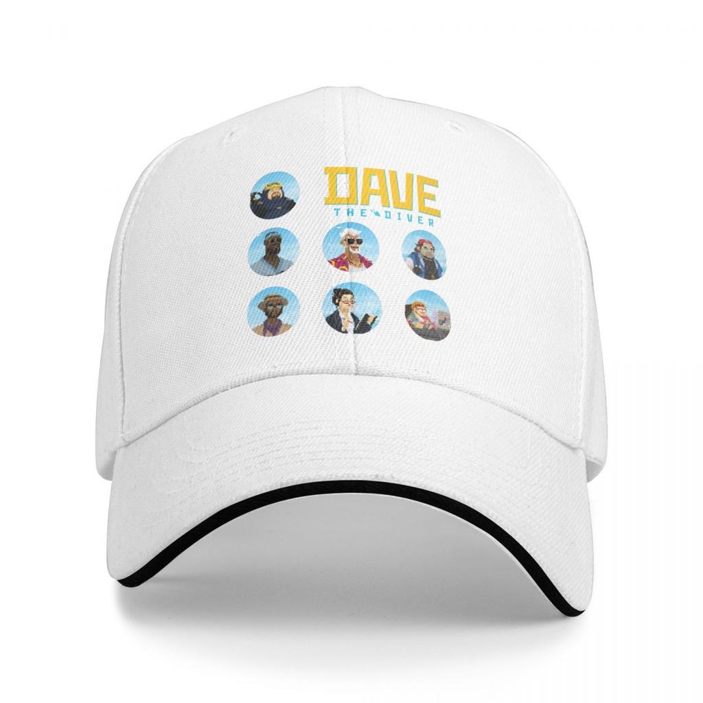 Baseball Caps Dave The Diver Characters Customized Female Male Outdoor Spring Hats