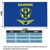 DUHOK SC Logo Print Flannel Blanket High Quality Warm Comfortable Cover for All Seasons Perfect for Gifts Home Decor