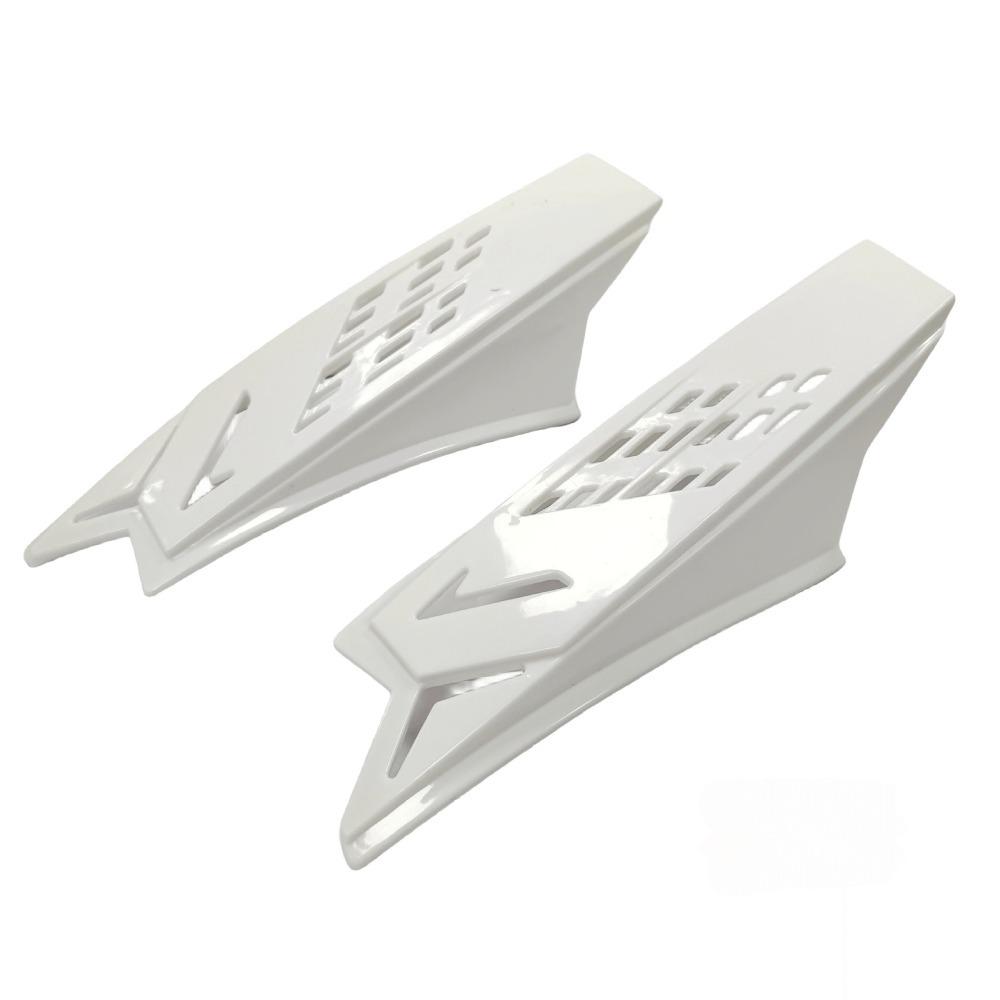 2 Pcs Plastic Motocross Racing Mohawk Horns Self-adhesive Helmet Decorative Accessories