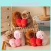 Cute Capybara Plush Keychain Adorable Heart Shaped Accessory For Students Gifts