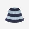 ALLINCOMPLETE Панама в полоску Темно-синий   Небесно-голубой