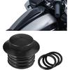 Заливная крышка бензобака Harley Flush Pop-up, крышка бензобака, Мотоциклетная крышка топливного бака с закручиванием по часовой стрелке, Черная всплывающая крышка бензобака для 1982-2018 Вентилируемый топливный бак