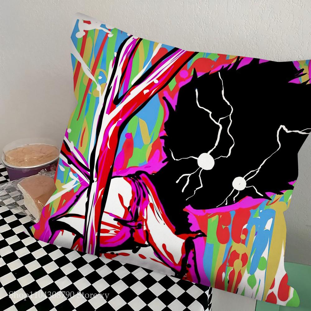 Аниме Mob Psycho 100 Наволочка Квадратная Подушка Спальня Диван Досуг Комфортная Подушка Автомобиль Гостиная Домашнее Украшение