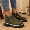New Women Simple Stylish Boots Plus Size Platform Shoes Women Thick Sole Ankle Boots Fashion Comfortable Botas De Mujer