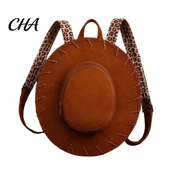 Retro Cowboy Hat Design Daypack Western Cowgirl Backpack, Style Backpack with Adjustable Straps, Strap Casual Rucksack for Women Travel Daily