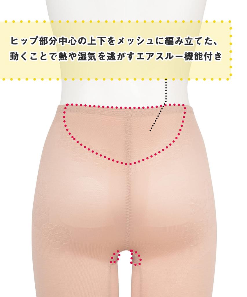 Creates a Defined Hip Line and Comfortably Holds In the Long Size 76 Wing/Wacoal Girdle Rounded, Tummy. [Cut-Up Pants] Length, KQ0745, Women's,