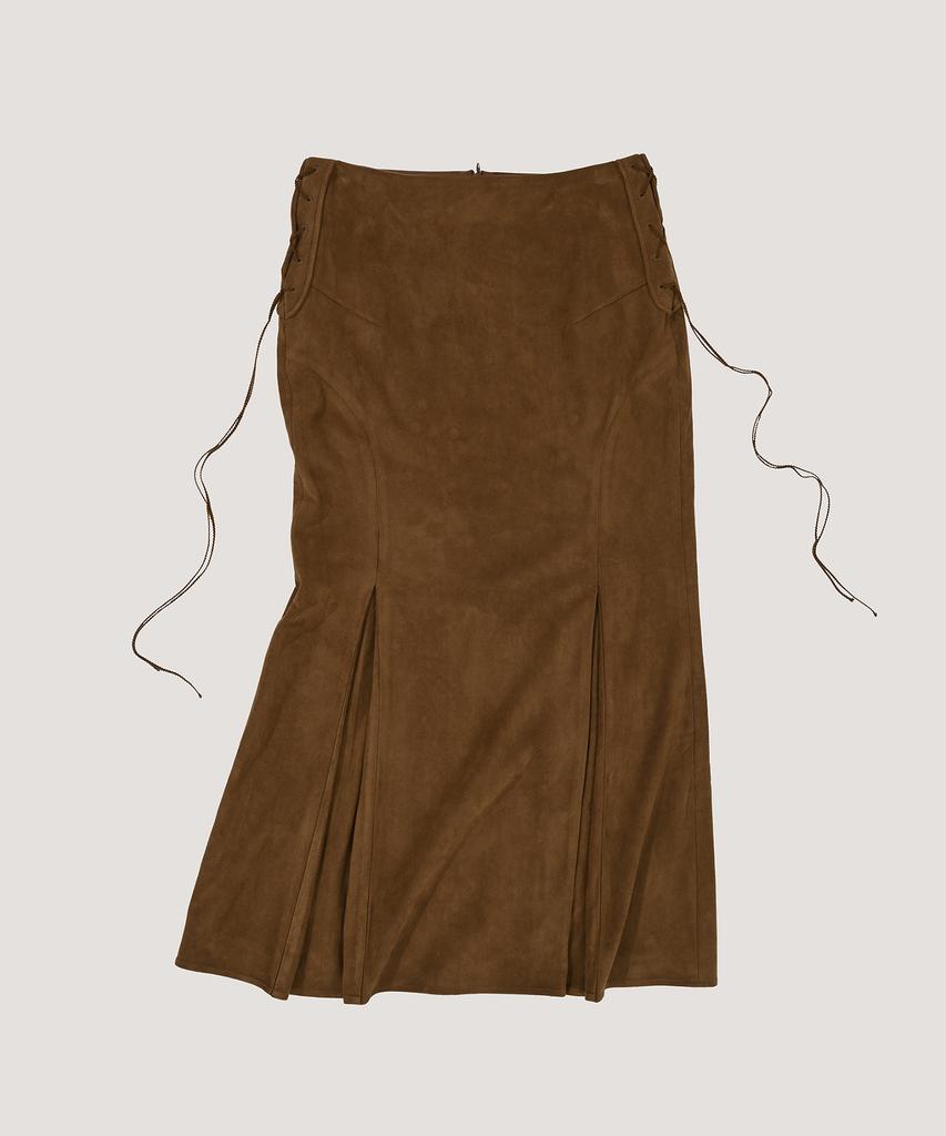 Beleuso Suede Semi-Mermaid Skirt