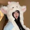 Sheep Lamb Ears Warmer Hat Anti-cold Fluffy Ear Protection Cap Cute Winter Plush Hat Shopping