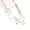 Retro Multi-layer Bead Necklaces Vacation Style Colorful Clavicle Chain Collarbone Chain Choker Bohemian Necklaces Girl