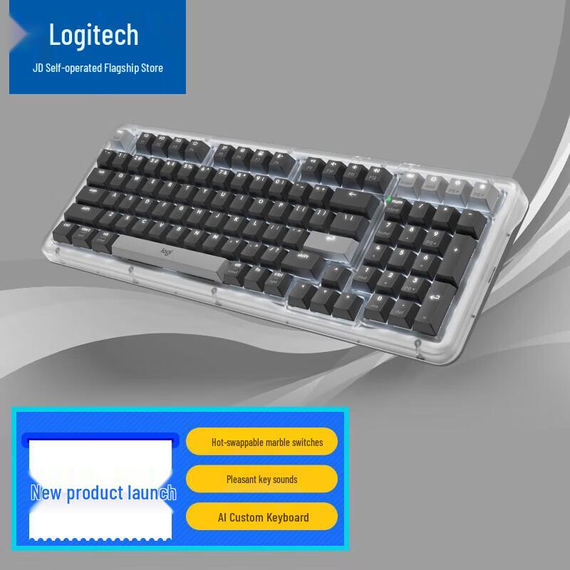 Logitech ALTO KEYS K98M Янтарная AI Кастомная Беспроводная Механическая Клавиатура