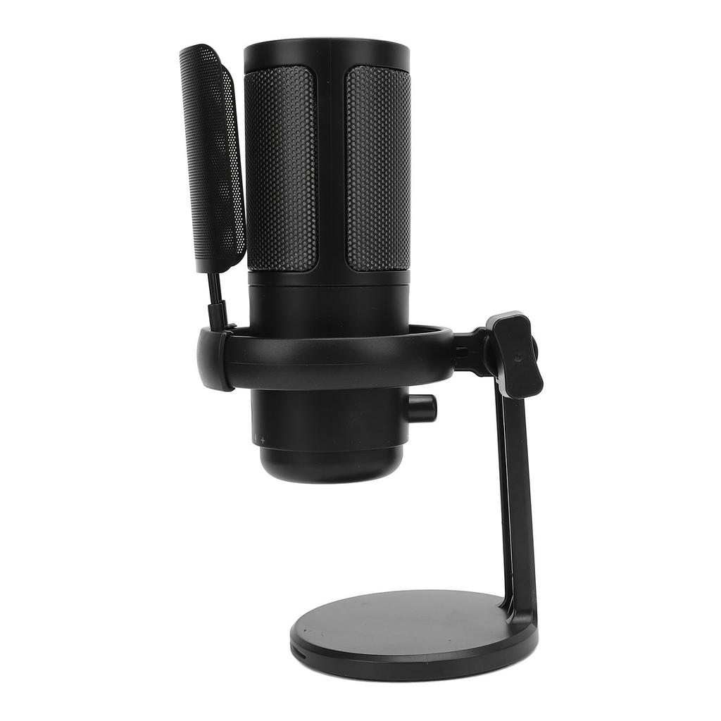 Игровой микрофон с функцией быстрого отключения звука, цветной подсветкой RGB, USB-микрофон для ПК с поп-фильтром, креплением на амортизатор