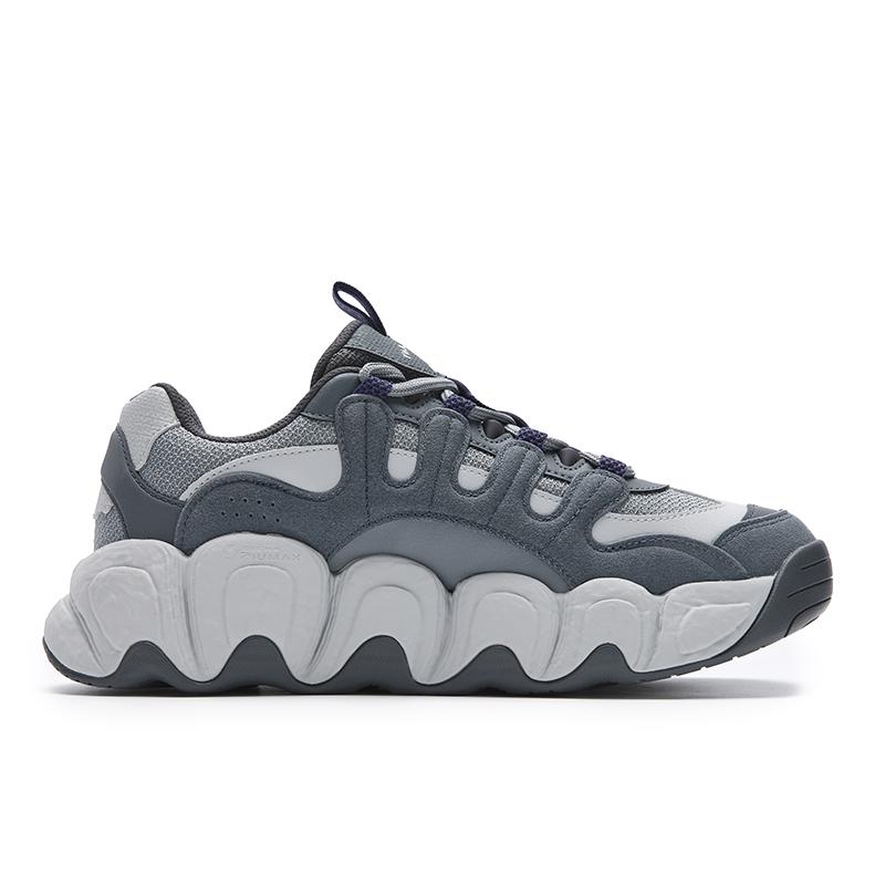 New FILA Modern Cushioning Abrasion Resistant Lightweight Low top Casual Shoes Men's Solar Rock Gray F12M531139FTG