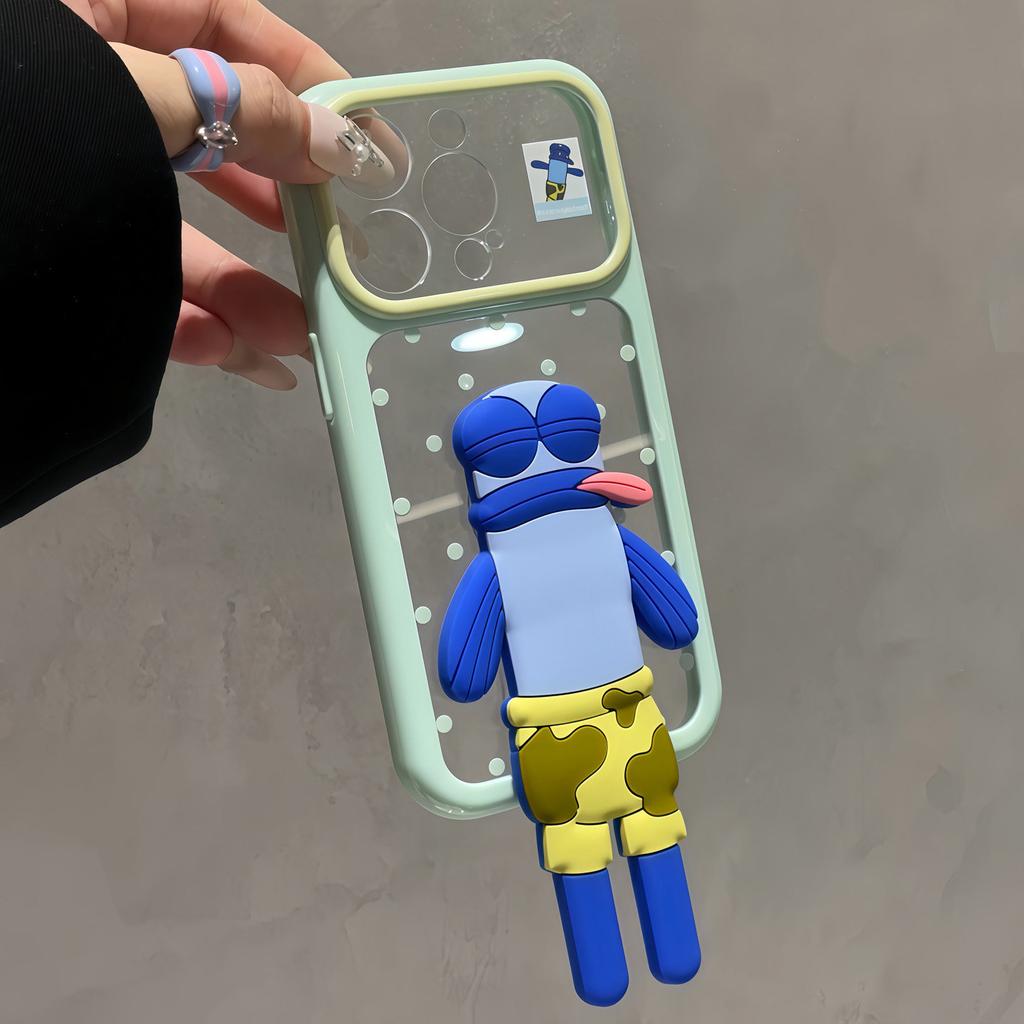 Beechburg passerby fish bracket is suitable for Apple promax mobile phone case girls high-value transparent cartoon