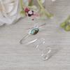 Turquoise Snake Wrap Ring | Adjustable Silver Cat Ring | Cute Animal Jewelry Gift for Women