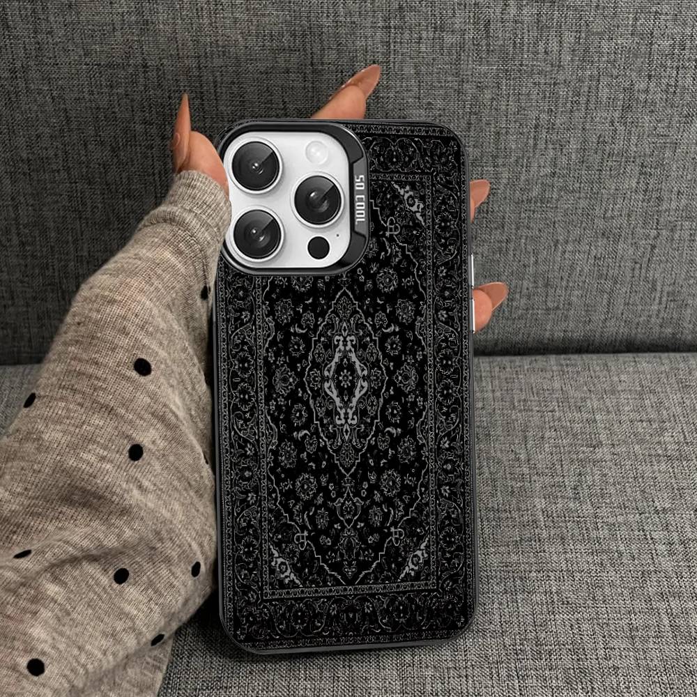 Ретро Персидский Принт Чехол для Телефона Для IPhone 17Air 16 15 14 13 12 11 Pro Max Plus Цветной Противоударный Чехол